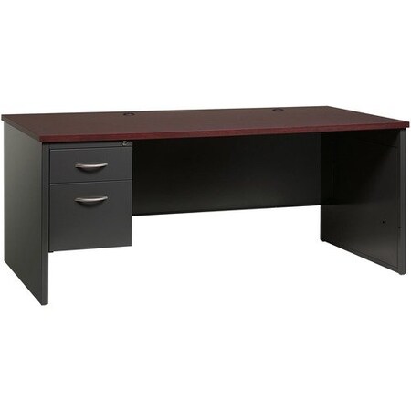 Lorell DESK, 36inX72in LH PED, CH/MH LLR79150